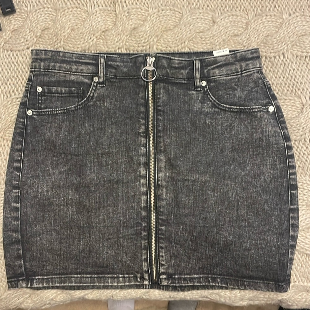 Garage. Black Jean skirt. Size medium. Super cute